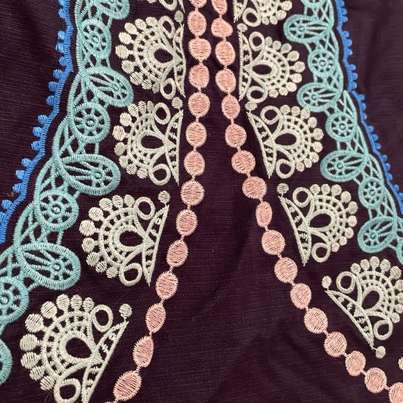 Lilly Pulitzer Stephanie Shift Dress True Navy Knot This Panel Embroidered - Picture 7 of 7